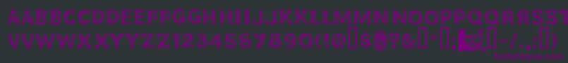 Popstarsfill Font – Purple Fonts on Black Background