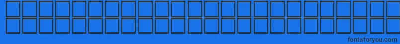 フォントKufiBold – 黒い文字の青い背景