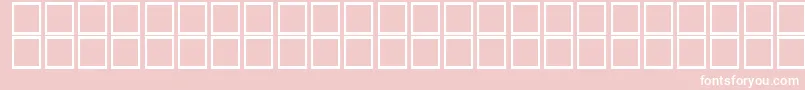 フォントKufiBold – ピンクの背景に白い文字