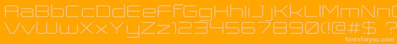 Expansiva Font – Pink Fonts on Orange Background