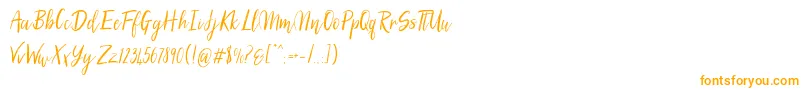 Fonte SilhouettoScript – fontes laranjas