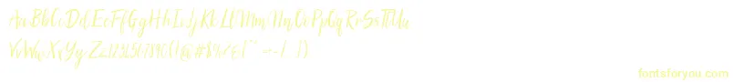 Weitere Informationen zur SilhouettoScript-Schriftart SilhouettoScript-Schriftart – Gelbe Schriften