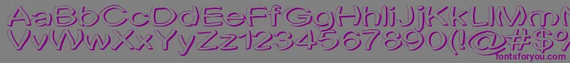 Unitortred Font – Purple Fonts on Gray Background