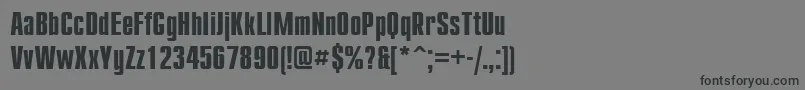 Cmp67C Font – Black Fonts on Gray Background