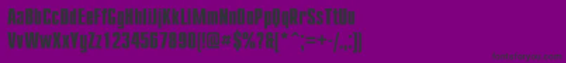 Cmp67C Font – Black Fonts on Purple Background