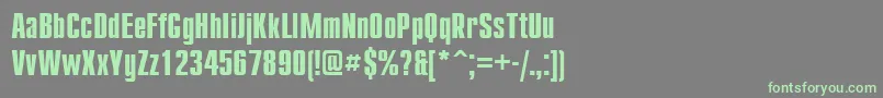 Шрифт Cmp67C – зелёные шрифты на сером фоне