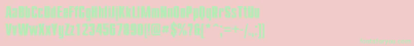 Cmp67C Font – Green Fonts on Pink Background