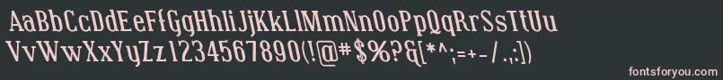 CovingtonRevBoldItalic Font – Pink Fonts on Black Background