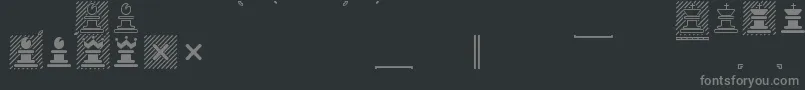 Weitere Informationen zur ChessMarroquin-Schriftart ChessMarroquin-Schriftart – Graue Schriften auf schwarzem Hintergrund