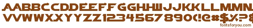 VectorSigmaNormal Font – Brown Fonts on White Background