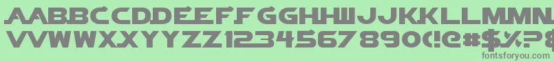 VectorSigmaNormal Font – Gray Fonts on Green Background