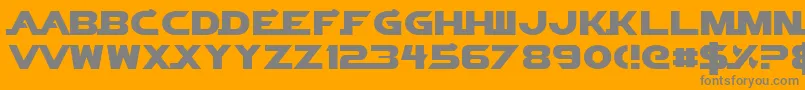 VectorSigmaNormal Font – Gray Fonts on Orange Background