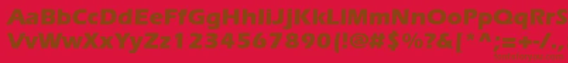 Więcej informacji o czcionce ItcerasstdBold Czcionka ItcerasstdBold – brązowe czcionki na czerwonym tle