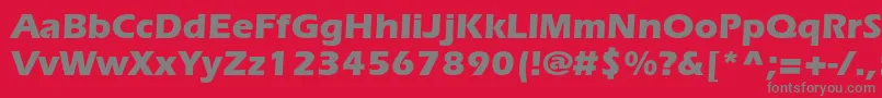 ItcerasstdBold Font – Gray Fonts on Red Background