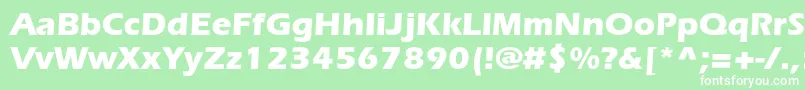 ItcerasstdBold Font – White Fonts on Green Background