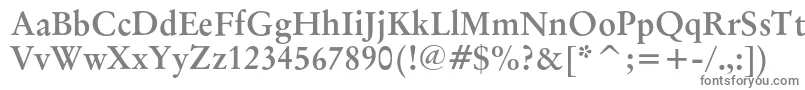 フォントOriginalgaramondcbtBold – 白い背景に灰色の文字