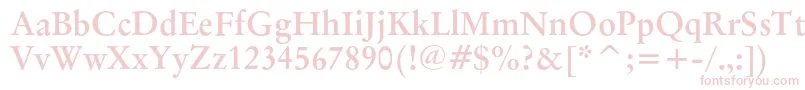 OriginalgaramondcbtBold Font – Pink Fonts on White Background