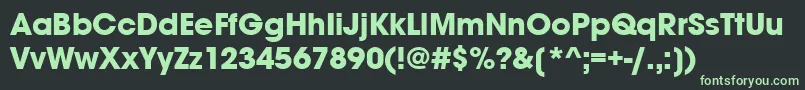 Czcionka AvantgardemditcttРџРѕР»СѓР¶РёСЂРЅС‹Р№ – zielone czcionki na czarnym tle