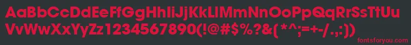 AvantgardemditcttРџРѕР»СѓР¶РёСЂРЅС‹Р№ Font – Red Fonts on Black Background