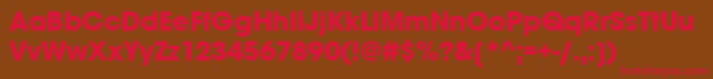 AvantgardemditcttРџРѕР»СѓР¶РёСЂРЅС‹Р№ Font – Red Fonts on Brown Background