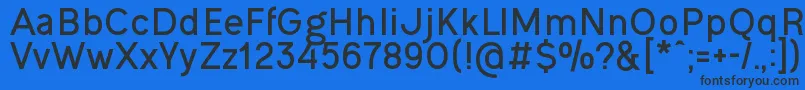 Шрифт OgonekBold – чёрные шрифты на синем фоне