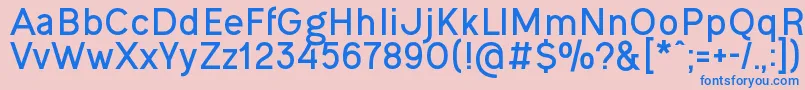OgonekBold Font – Blue Fonts on Pink Background