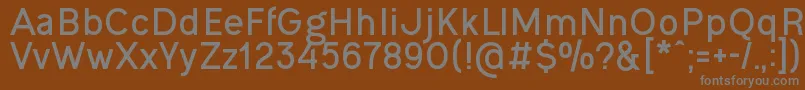 OgonekBold Font – Gray Fonts on Brown Background