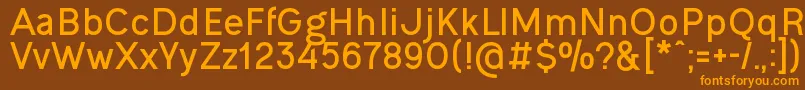 OgonekBold Font – Orange Fonts on Brown Background