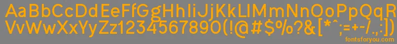 OgonekBold Font – Orange Fonts on Gray Background