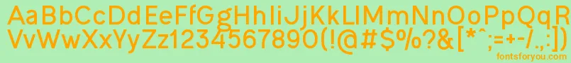 OgonekBold Font – Orange Fonts on Green Background