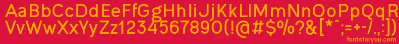 OgonekBold Font – Orange Fonts on Red Background