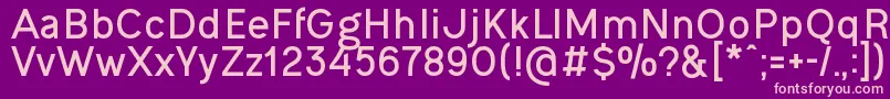 OgonekBold Font – Pink Fonts on Purple Background