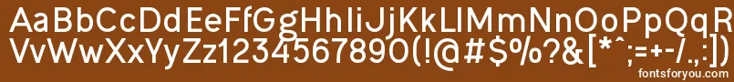 OgonekBold Font – White Fonts on Brown Background