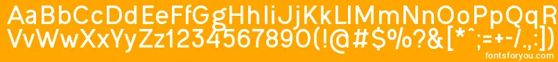 OgonekBold Font – White Fonts on Orange Background