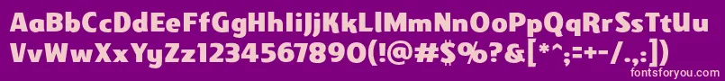 Gravesidebb Font – Pink Fonts on Purple Background