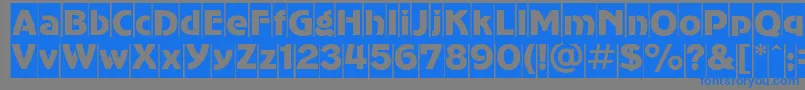 Agc-Schriftart – Blaue Schriften auf grauem Hintergrund