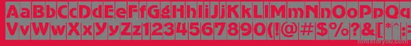 Agc Font – Gray Fonts on Red Background