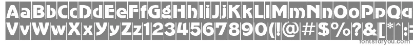 Czcionka Agc – szare czcionki