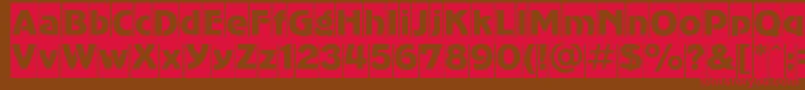 Agc Font – Red Fonts on Brown Background
