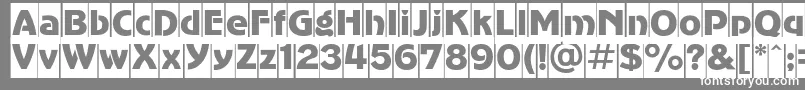 フォントAgc – 灰色の背景に白い文字