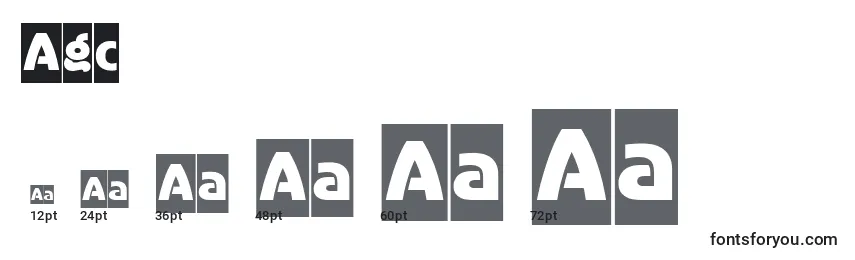 Agc Font Sizes