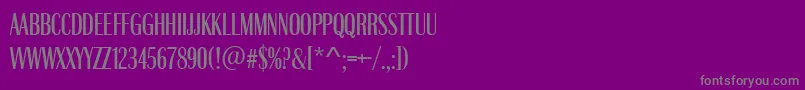 Шрифт BristolCompressedMediumRegular – серые шрифты на фиолетовом фоне