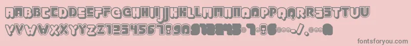 Jabbj ffy Font – Gray Fonts on Pink Background