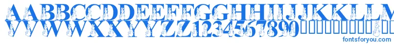 LmsMyFavoriteRabbit Font – Blue Fonts on White Background