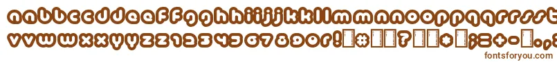 Baubau Font – Brown Fonts on White Background