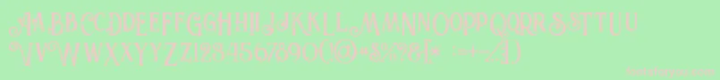 Valeriaboldgrunge Font – Pink Fonts on Green Background