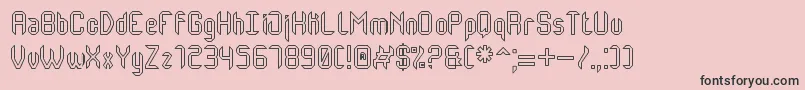 MonsterOfSouthHollowSt Font – Black Fonts on Pink Background