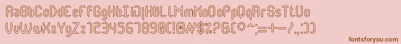 MonsterOfSouthHollowSt Font – Brown Fonts on Pink Background