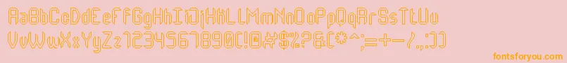 MonsterOfSouthHollowSt Font – Orange Fonts on Pink Background