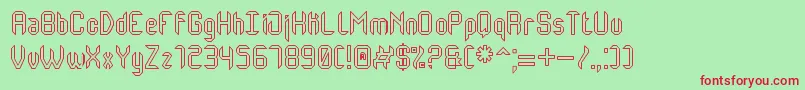 MonsterOfSouthHollowSt Font – Red Fonts on Green Background